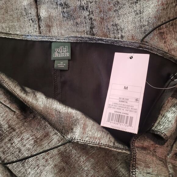 Wild Fable Gunmetal Spaguetti Straps Shift Mini Dress Size M - Picture 5 of 7